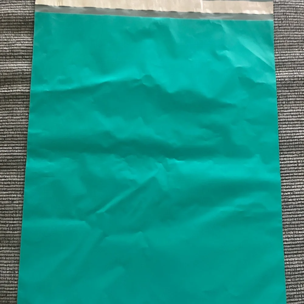 Teal Thank You Poly Mailers X-Large size 14.5-19 inches bundle of 10